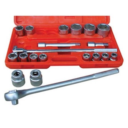 ATD TOOLS ATD Tools ATD-10021 21 Pc. 0.75 In. Drive 6-Point Fractional Socket Set ATD-10021